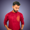 Stylish Maroon Panjabi - Image 2